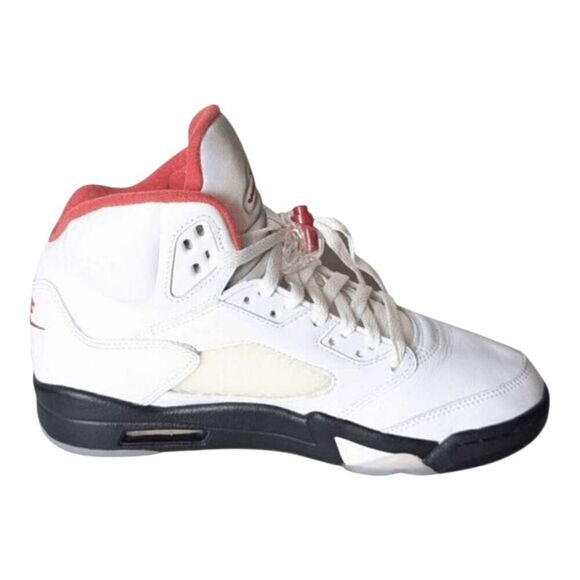 NIKE Air Jordan 5 Retro \'Fire Red Silver Tongue\' Sneakers Size 8 main image 7